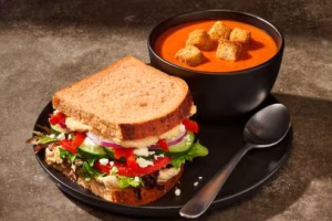 Mediterranean Veggie & Creamy Tomato Soup