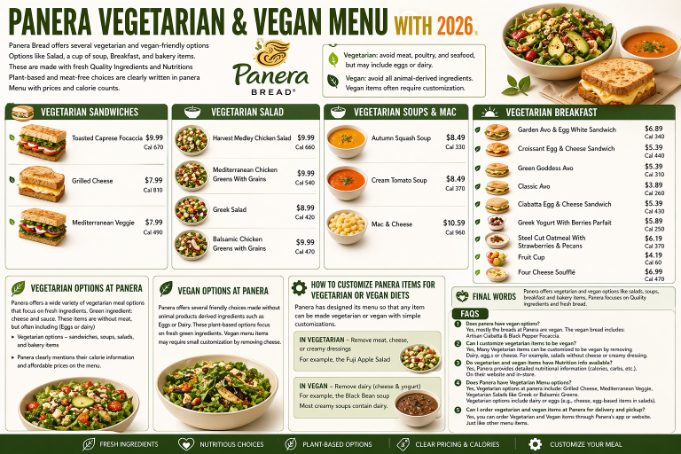 Panera Vegetarian